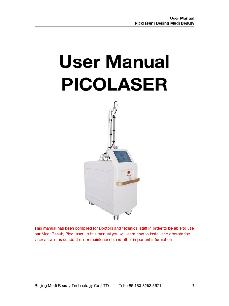 User Manual Pico | PDF | Laser | Glasses