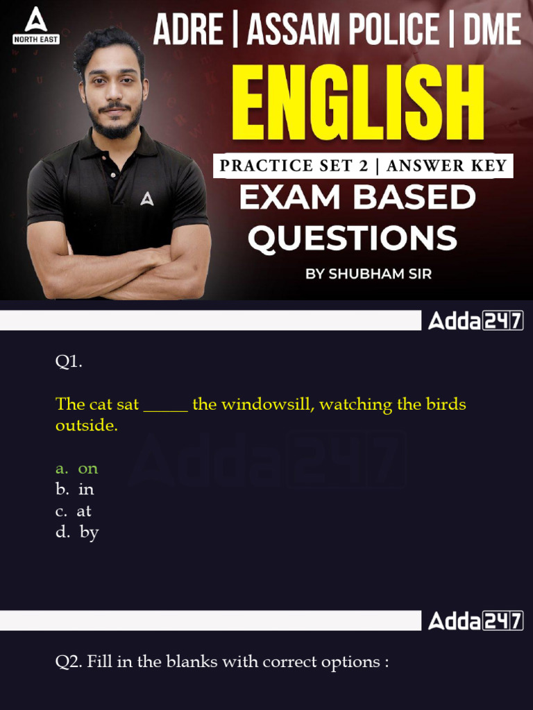 English Language Practice Set | PDF