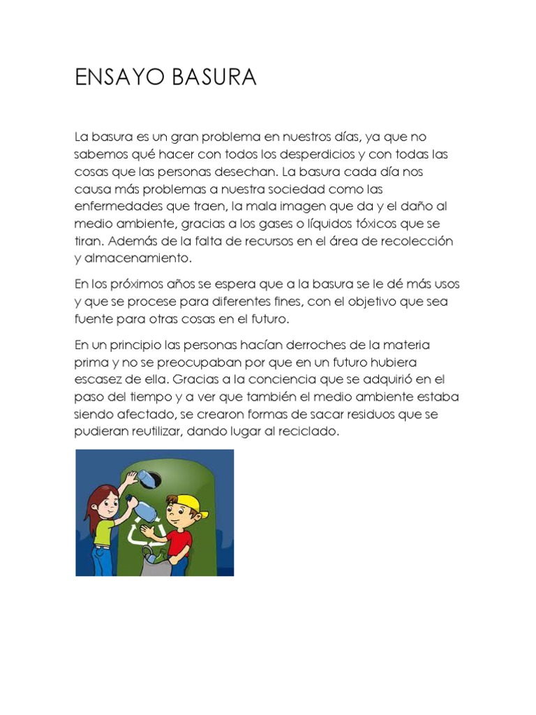 Problemas y soluciones de la basura | PDF | Reciclaje | Residuos