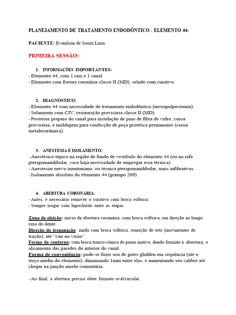 Planejamento endo elemento 44 download gr tis pdf anestesia