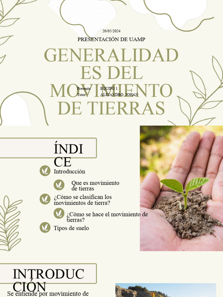 Guía de Movimiento de Tierras | PDF | Suelo | Arcilla