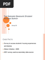 The Harvard Graduate Student Housing Survey