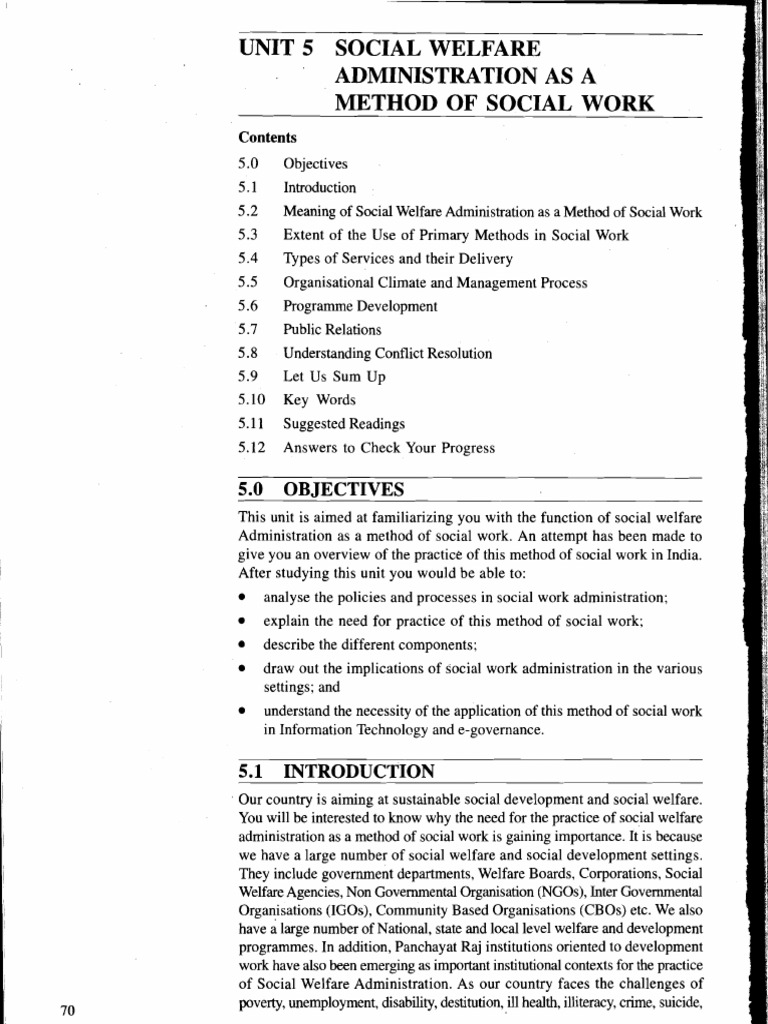Social Welfare Administration in Social Work | PDF | Social Work | Welfare