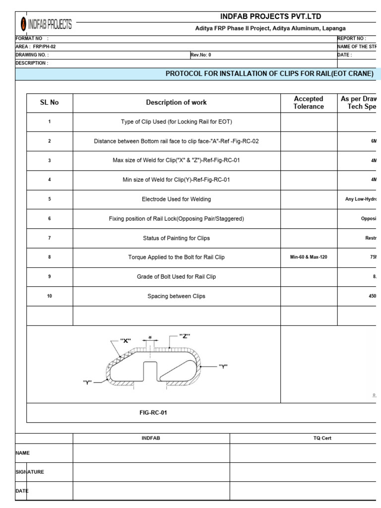 EOT Crane Installation Protocols | PDF | Mechanical Engineering