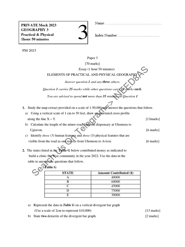 GEOGRAPHY LIKELY QUESTIONS PDF Climate Weather