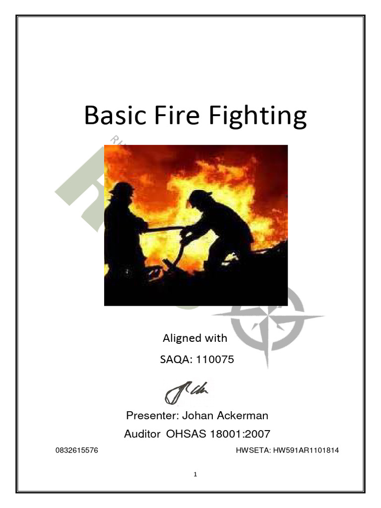 Basic Fire Fighting Training Guide | PDF | Combustion | Fires