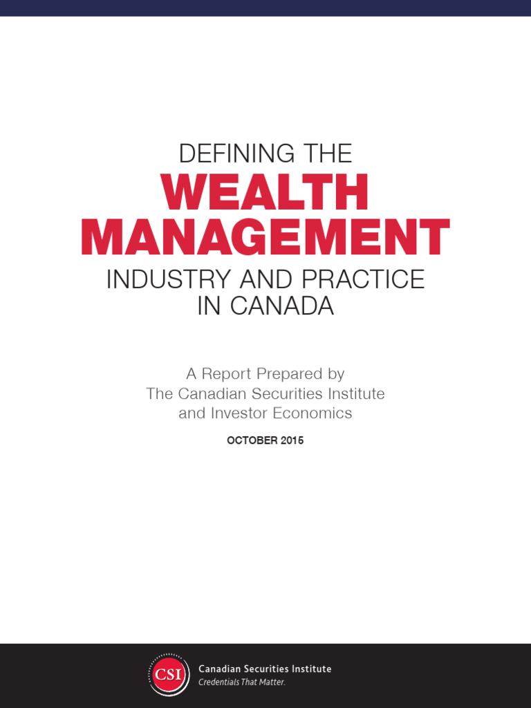 Wealth Management in Canada: Overview | PDF | Wealth Management | Banks
