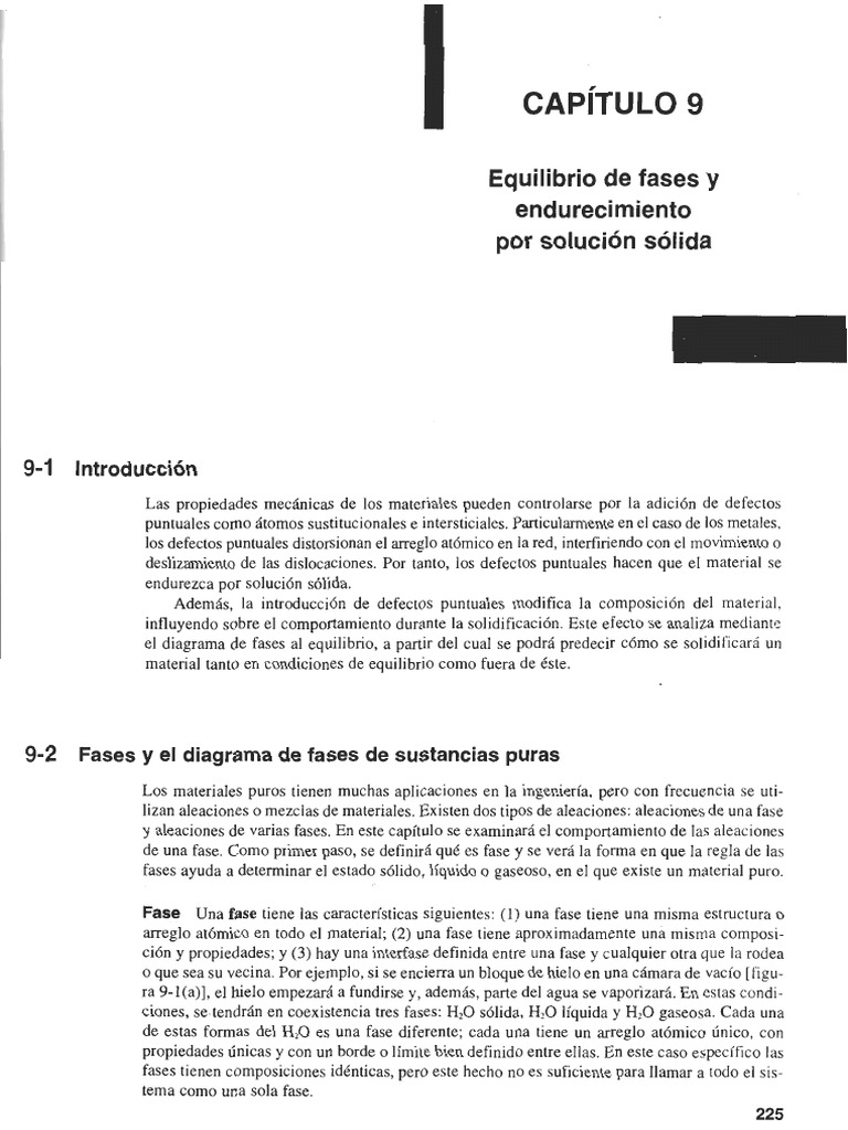 Equilibrio de Fases en Aleaciones Metálicas | PDF | Diagrama de fases ...