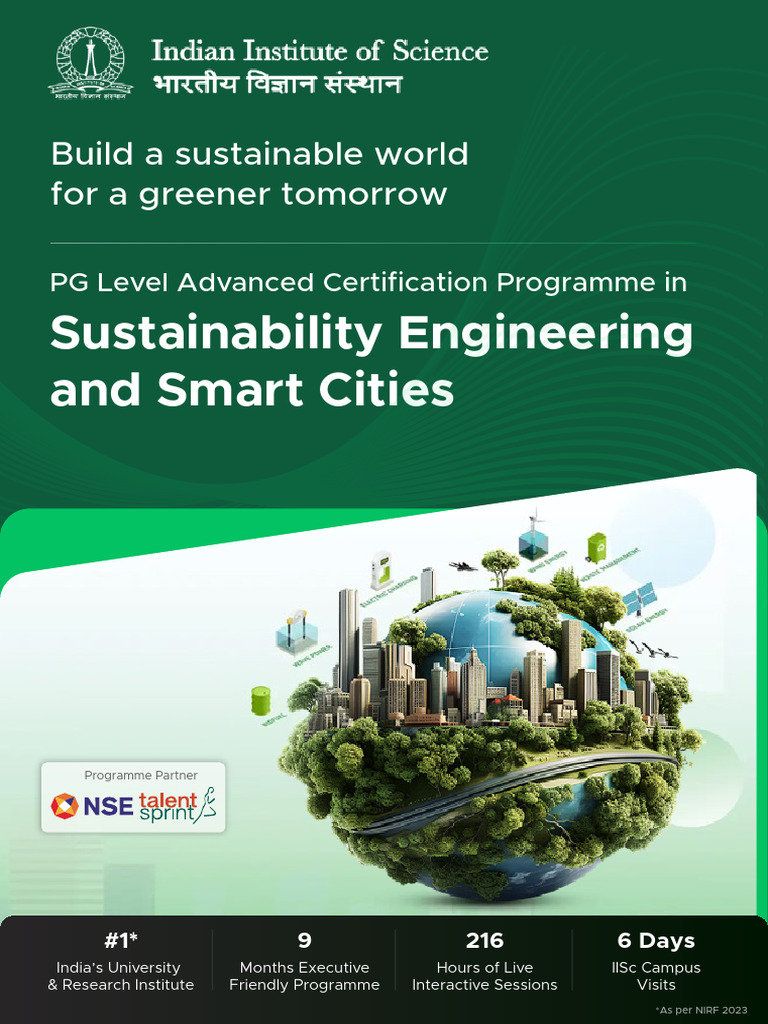 IISc Sustainability Engineering Program | PDF | Waste Management ...