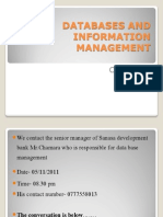 Databases and Information Management