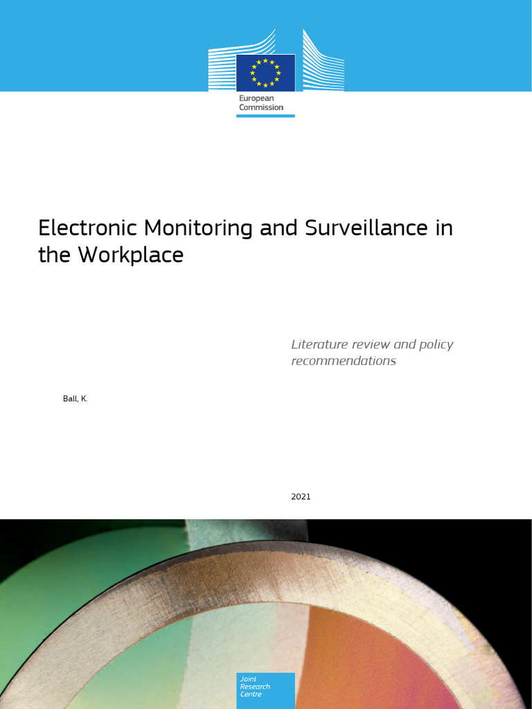 Jrc125716 Electronic Monitoring And Surveillance In The Workplace Final