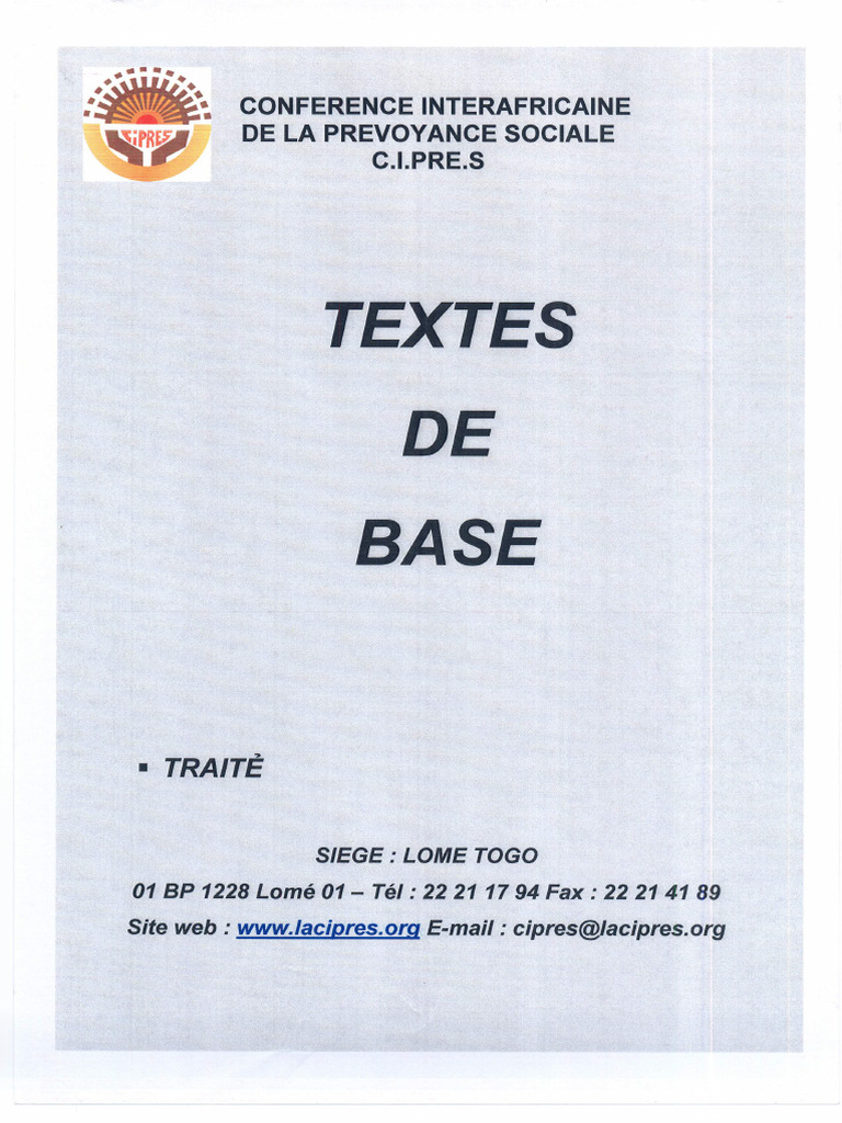 Textes - de - Base Cipres | PDF