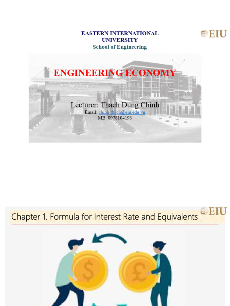 Engineering Economy: Interest Rate Formulas | PDF | Present Value ...