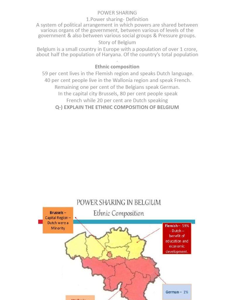Power Sharing in Belgium and Sri Lanka | PDF | Belgium | Separation Of ...
