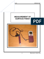 Measurement of Surface Finish