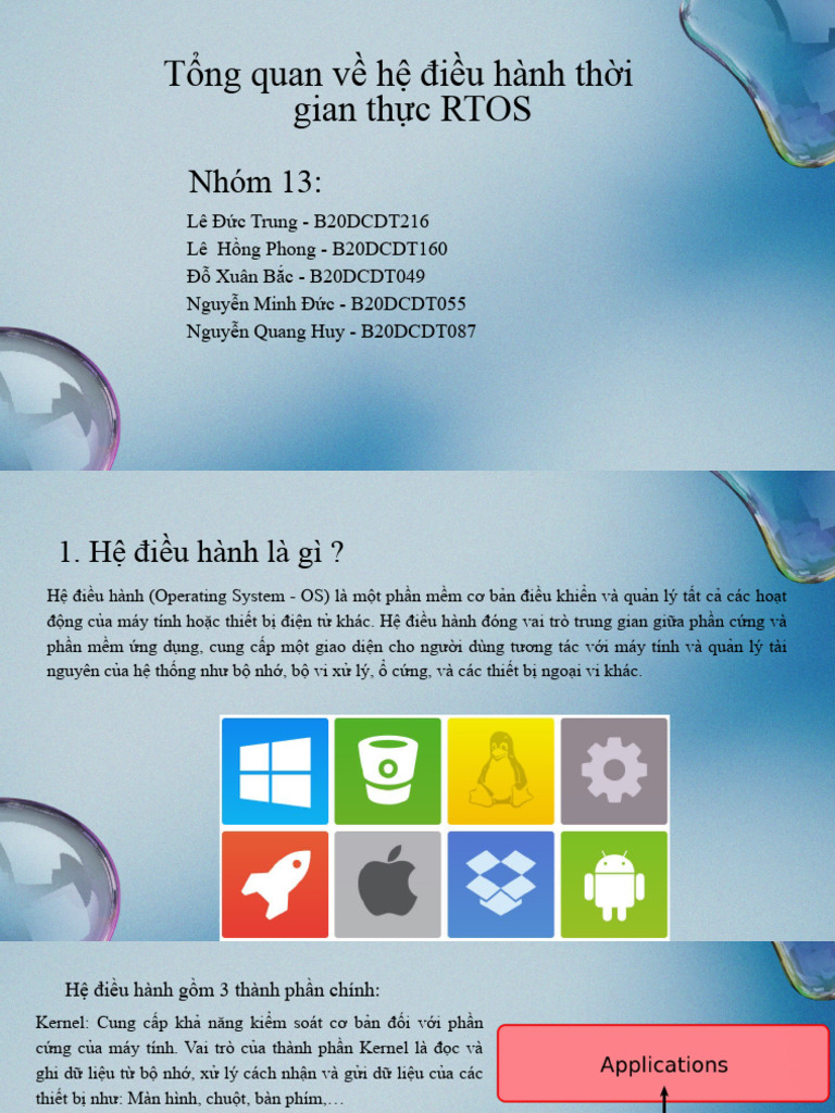 Giới thiệu về hệ điều hành FreeRTOS | PDF