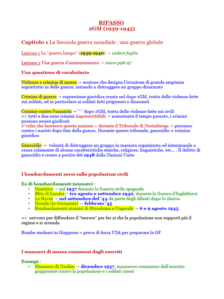 Ripasso 2GM | PDF