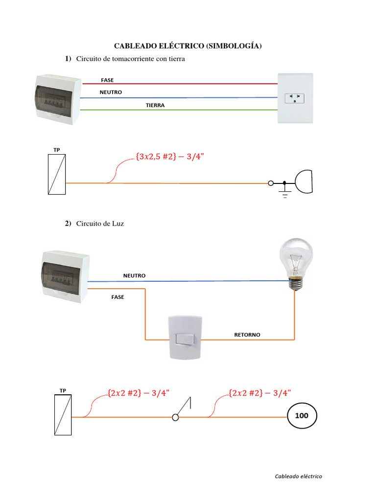Cableado Electrico - Simbologia - v1 | PDF