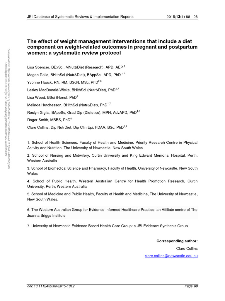 Weight Management in Pregnant Women | PDF | Dieting | Obesity