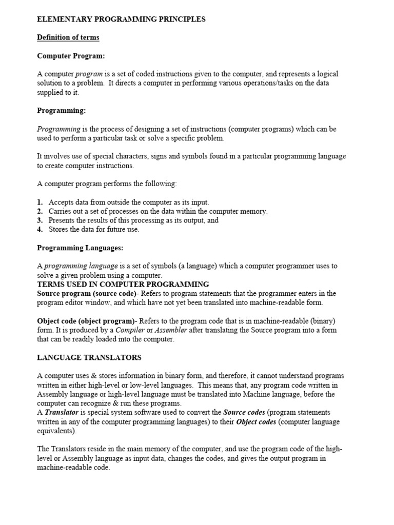 C Notes | PDF | Assembly Language | Programming