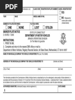 Affidavit for Registration Cancellation MA | PDF | Government ...
