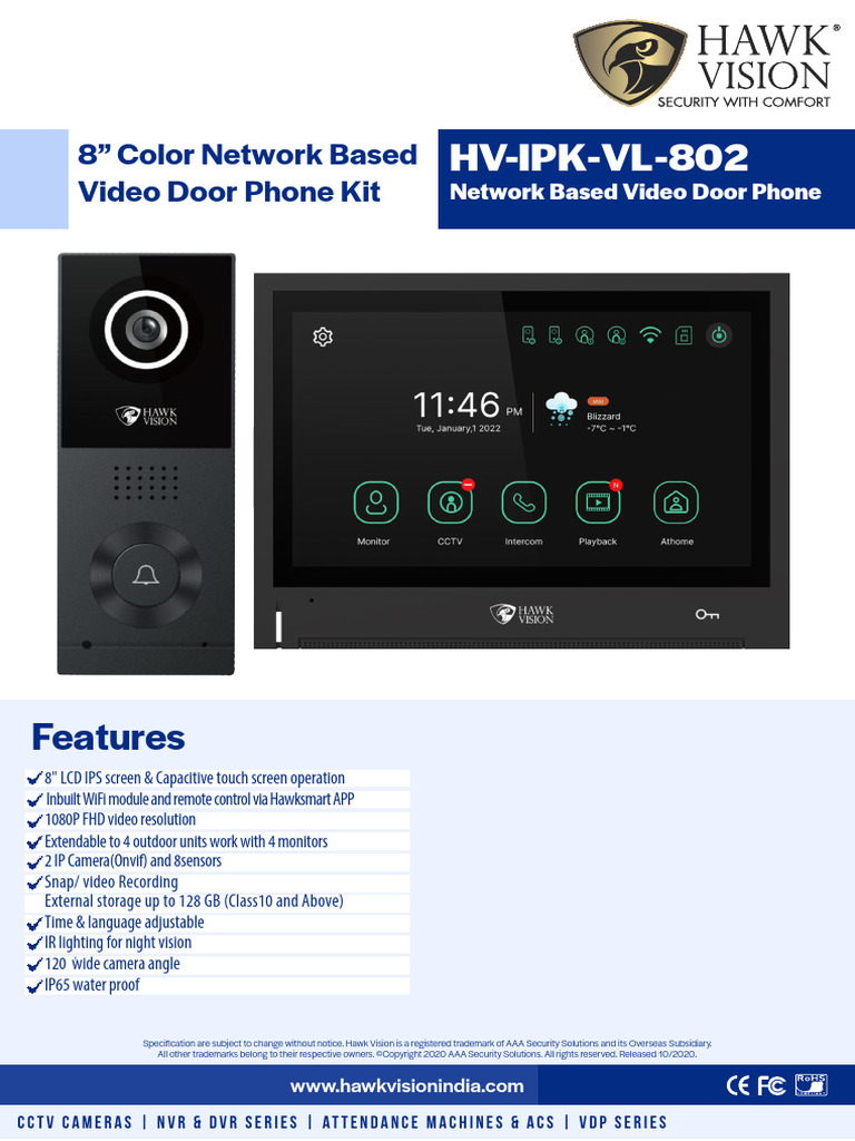DOCS11 HV Ipk vl802 | PDF | Computer Monitor | Electronics