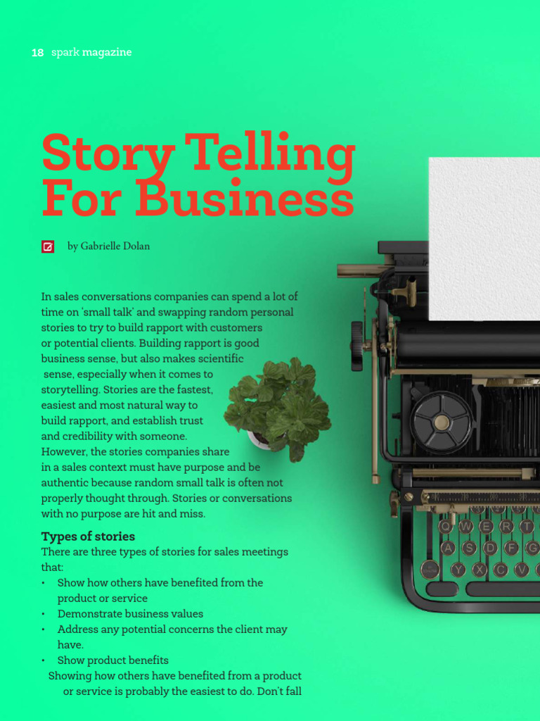 Article - Storytelling For Business - Gabrielle Dolan | PDF ...