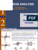 Stress Analysis Concepts & Vessel Stresses