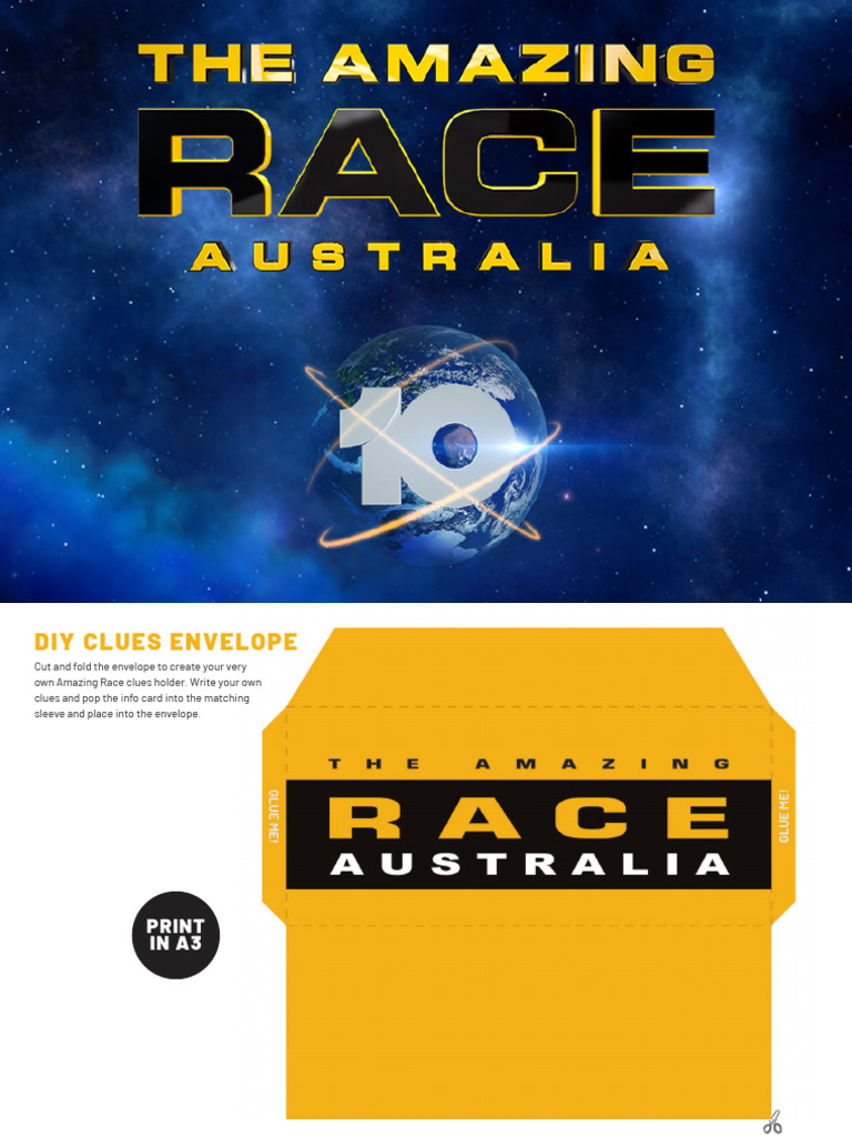 Amazing Race Template | PDF | The Amazing Race | Reality Television Series