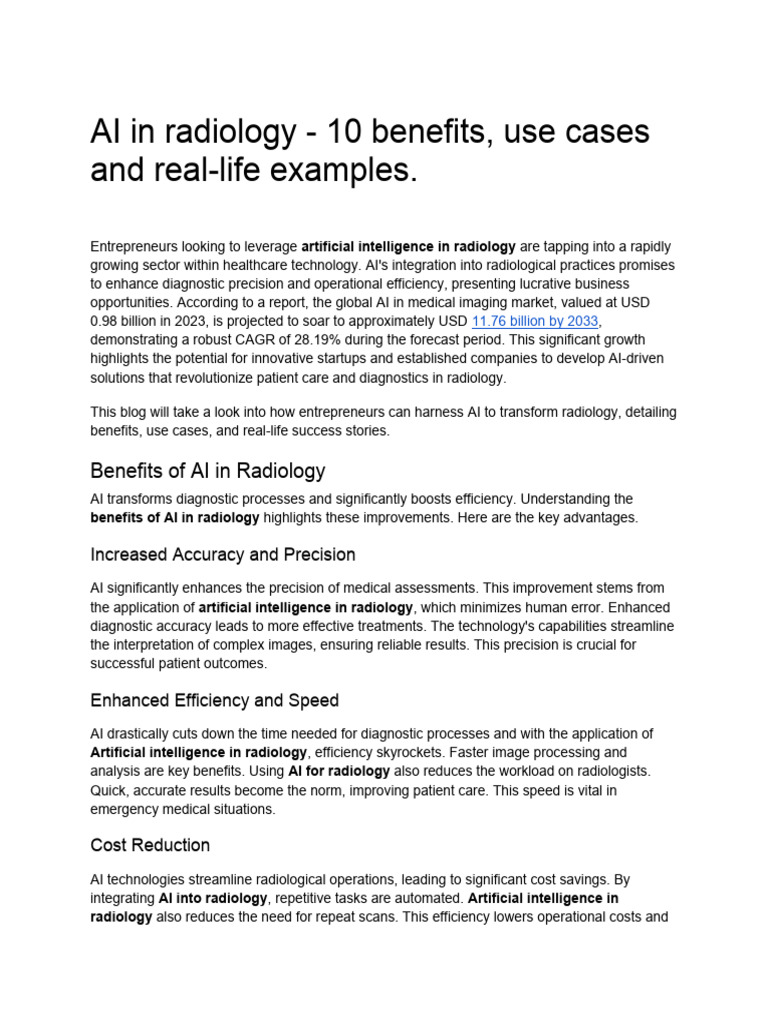 Ai in radiology 10 benefits use cases and real life examples e1