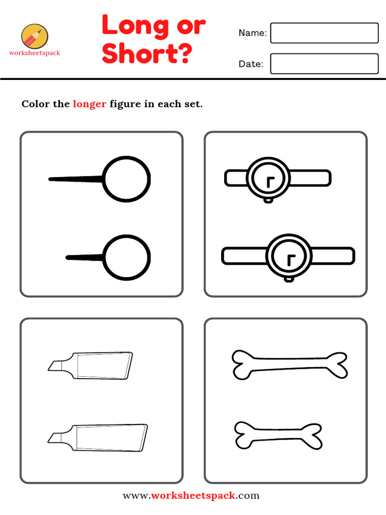 Long-and-Short-Worksheets-Coloring-Pages | PDF