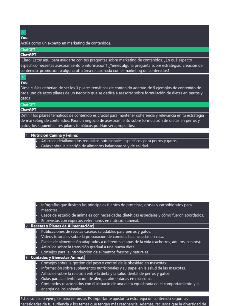 Chatgpt Plan De Negocios Pdf Dieta Nutrición