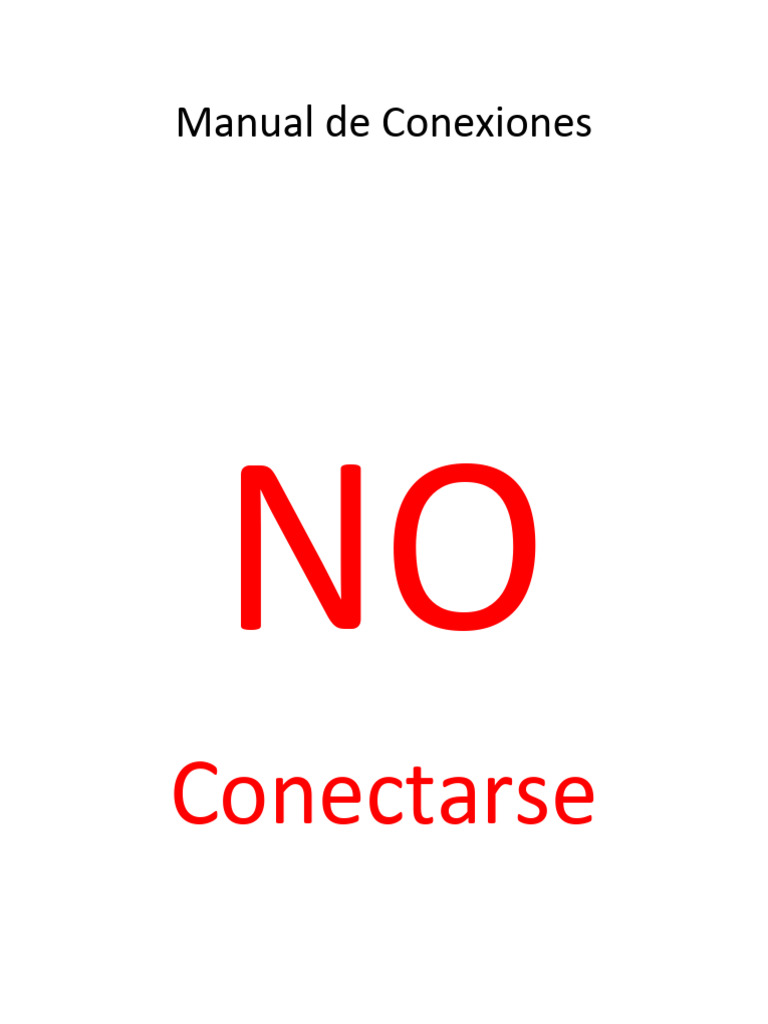 Manual de Conexiones | PDF