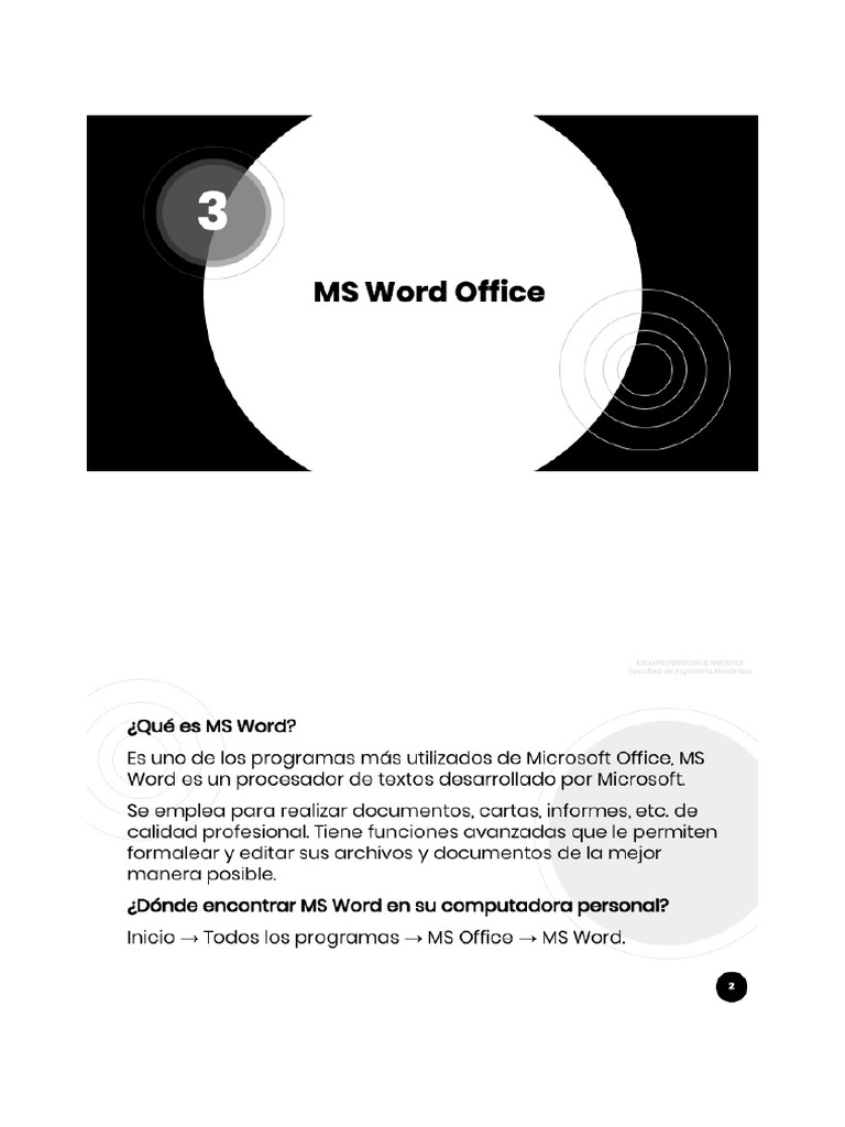 3 MS Word Office - P1 | PDF