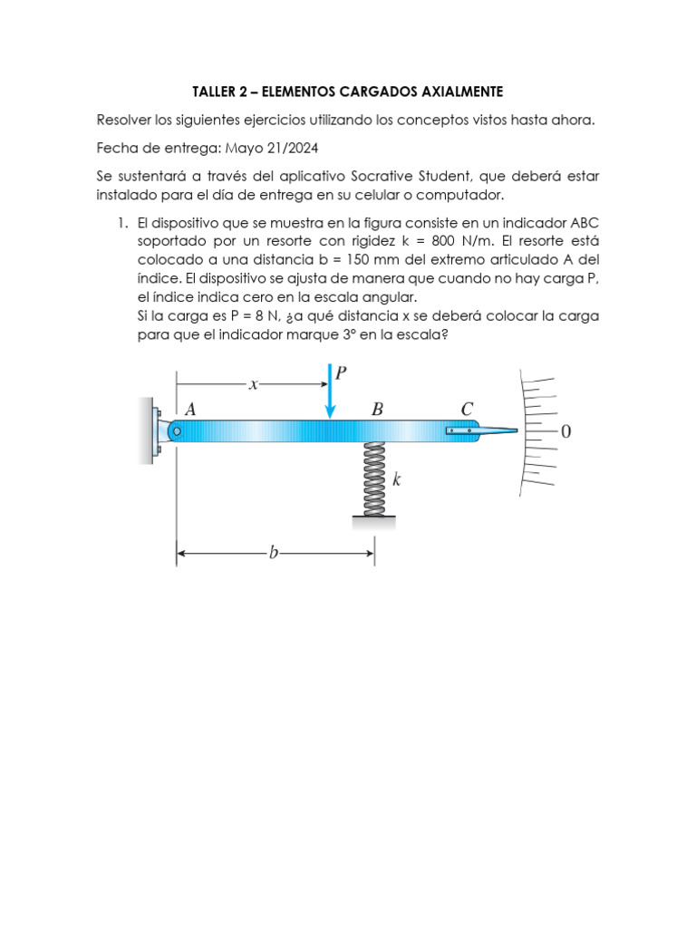 Elementos cargados axialmente | Descargar gratis PDF | Braguero | Rigidez