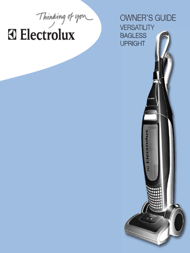 Electrolux Versatility Uprights PDF Vacuum Cleaner Manufactured Goods