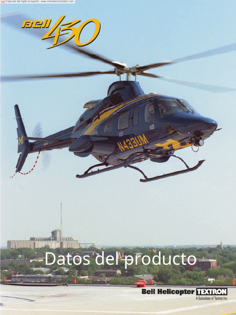 Características del Helicóptero Bell 430 | PDF | Rotor del helicóptero ...