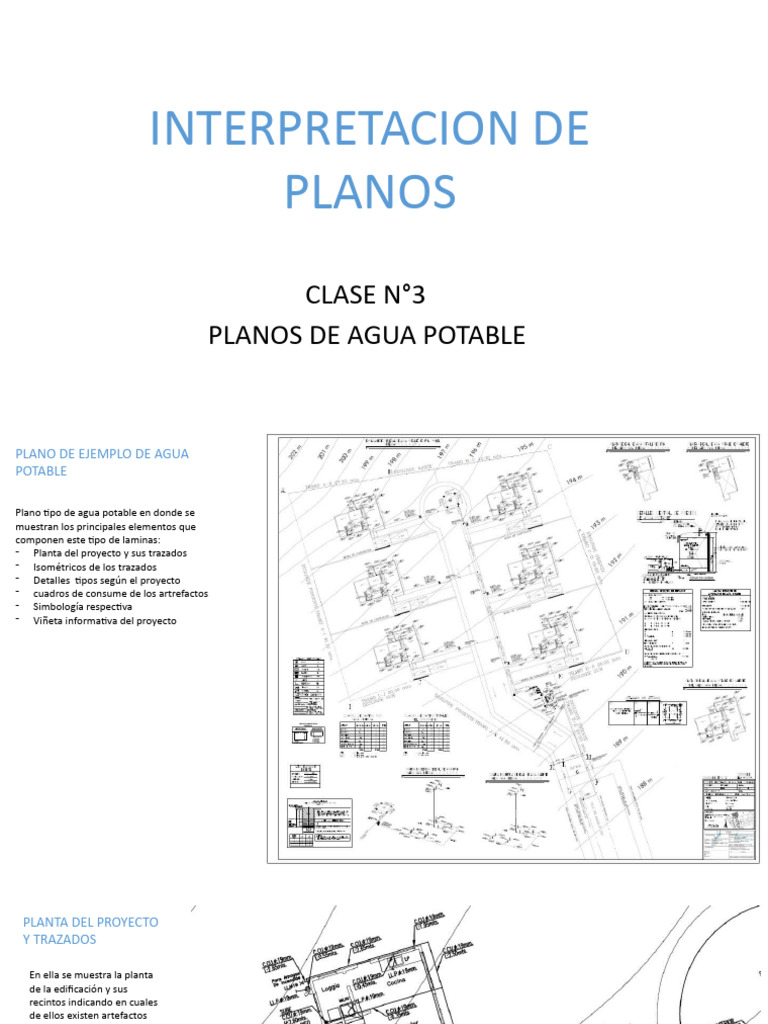 Interpretación de Planos de Agua Potable | PDF | Agua