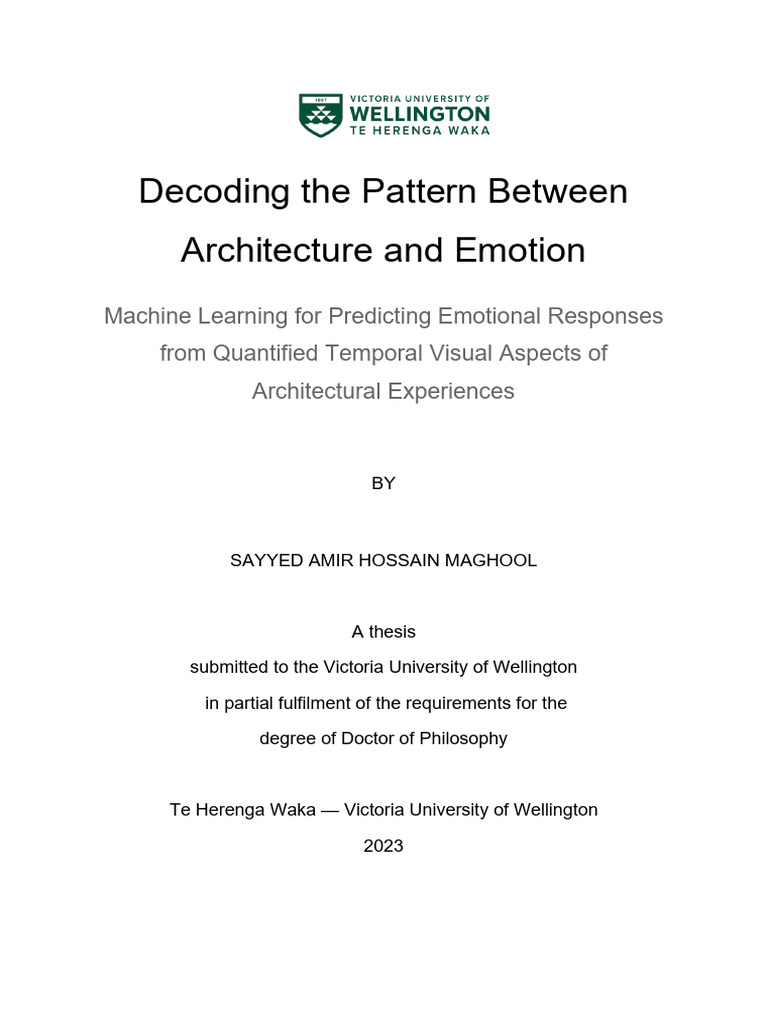 Thesis access download free pdf machine learning emotions