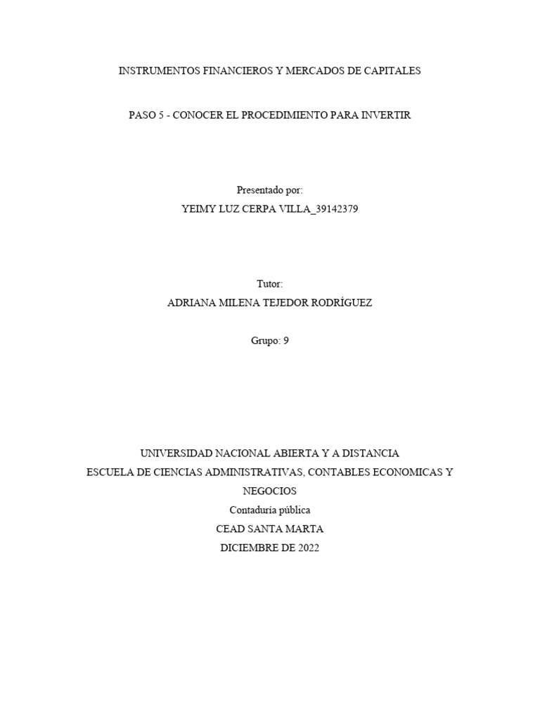Procedimiento para Invertir en la BVC | PDF | Bolsa | Compartir (Finanzas)