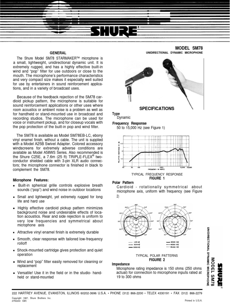 SM78 Guide en-US | PDF | Microphone | Computer Engineering