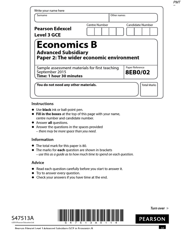 Edexcel A Level Economics Paper 2 Guide | PDF | Schools | Student ...