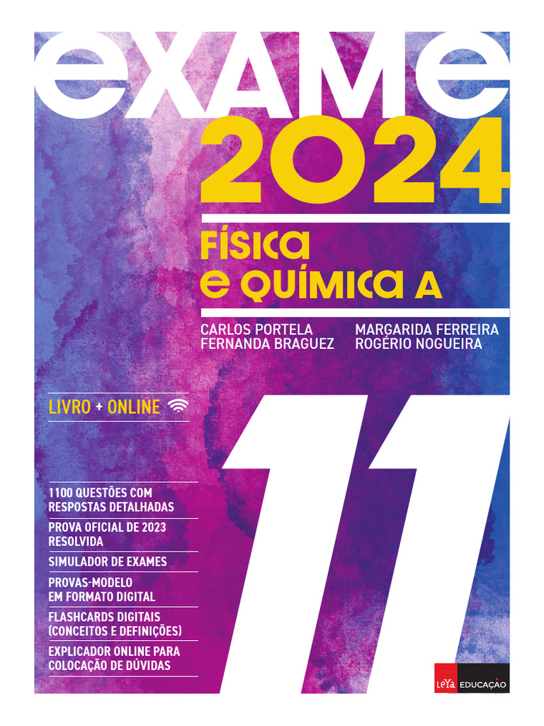 Exame: FQ A 2024, LEYA 2023 | PDF | &Aacute;tomos | Qu&iacute;mica