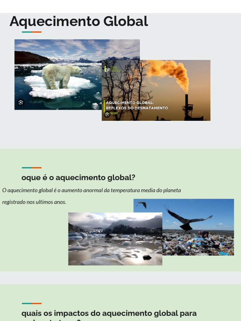 Impactos e Soluções do Aquecimento Global | PDF
