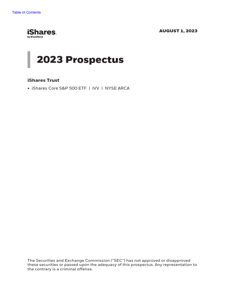P ishares core s and p 500 etf 3 31 pdf investment fund
