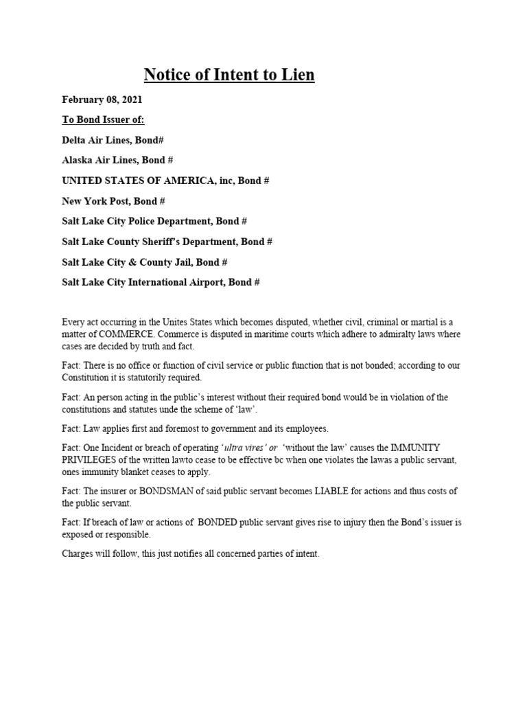 Notice to Bond Issuers | PDF | Social Science | Law