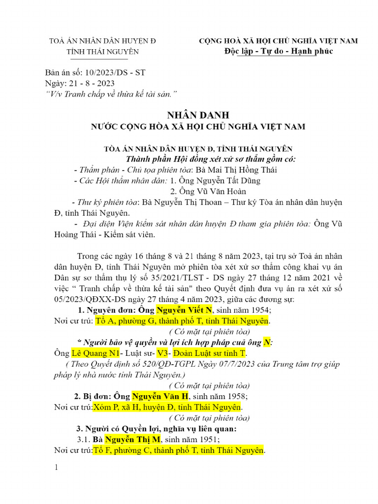 Chia Thua Ke | PDF
