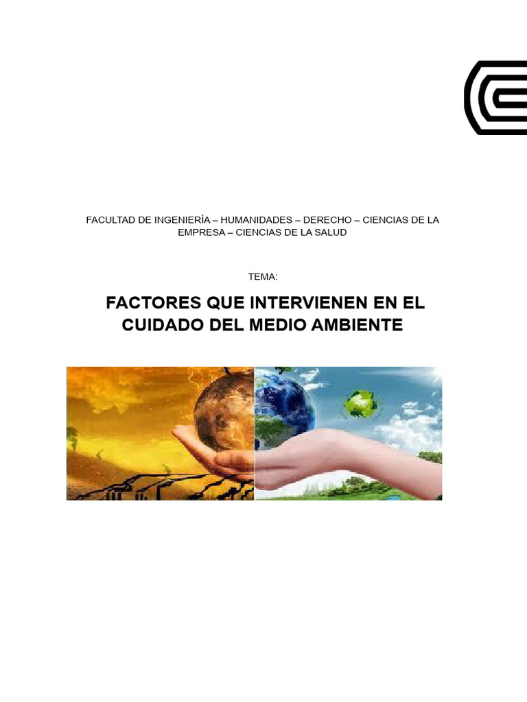 El Cuidado Del Medio Ambiente | PDF | Residuos | Contaminación