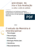 Neuropsicologia  da Mem+¦ria e Sua Avalia+º+úo - C+¦pia