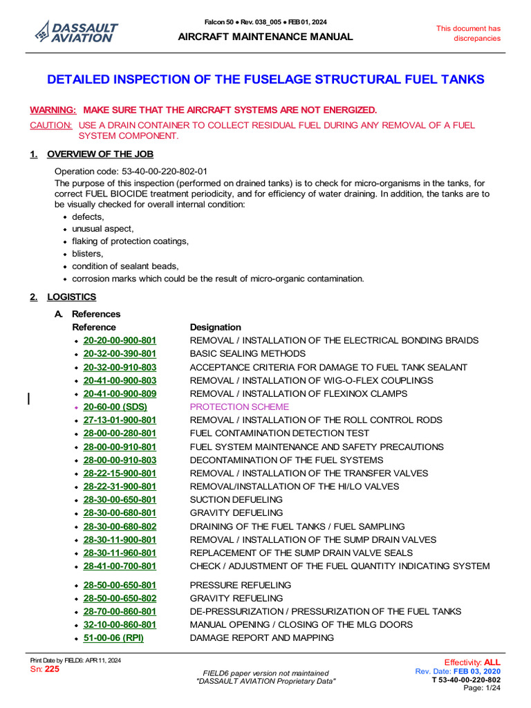 detailed-inspection-of-the-fuselage-structural-fuel-tanks-aircraft